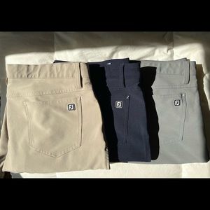 Lot of 3 Mens Footjoy Golf Pants. 38/32